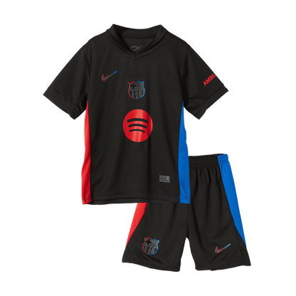Kid's Barcelona Away  Soccer Jersey Kit(Jersey+Shorts) 2024/25 - Spotify Logo Without Text footmaillots.fr