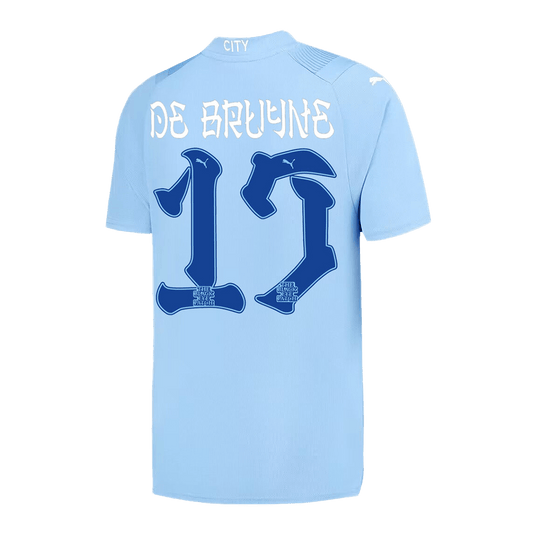 DE BRUYNE #17 Manchester City Japanese Tour Printing Home  Soccer Jersey 2023/24 footmaillots.fr