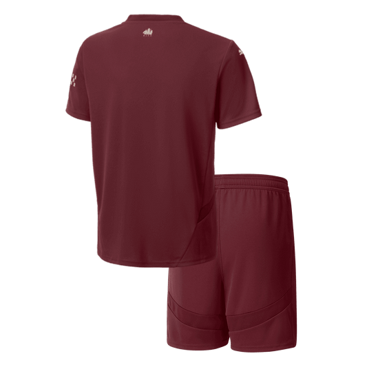 Kid's Manchester City Third Away  Soccer Jersey Kit(Jersey+Shorts) 2024/25 footmaillots.fr