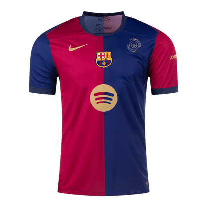 Barcelona Home  Soccer Jersey 2024/25 - 125th Anniversary(Spotify Logo Without Text) footmaillots.fr