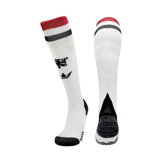 Kid's Manchester United Third Away Soccer Socks 2024/25 footmaillots.fr