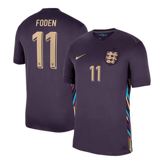 FODEN #11 England Away  Soccer Jersey Euro 2024 footmaillots.fr