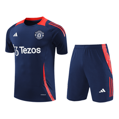 Manchester United Pre-Match  Soccer Jersey Kit(Jersey+Shorts) 2024/25 footmaillots.fr