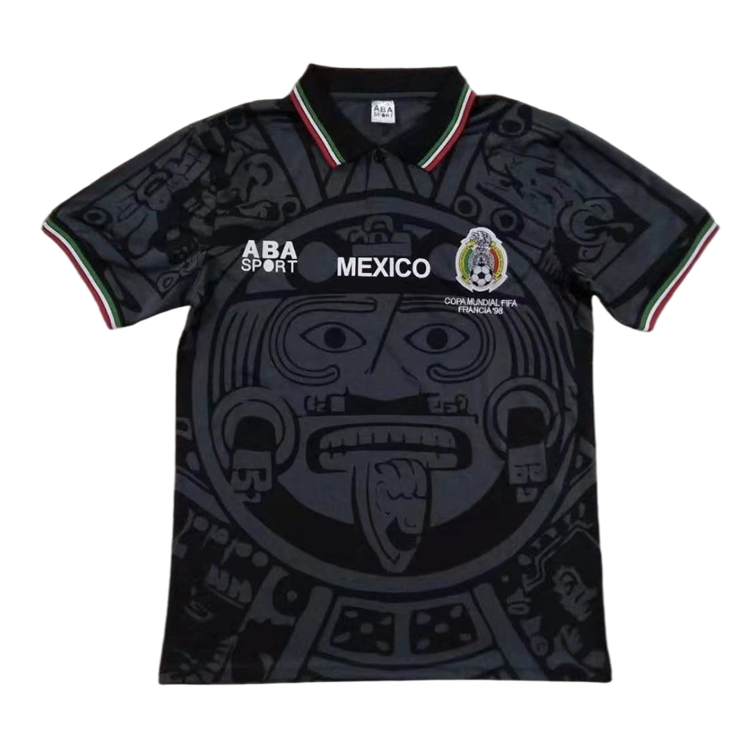 Mexico Retro Soccer Jersey 1998 footmaillots.fr