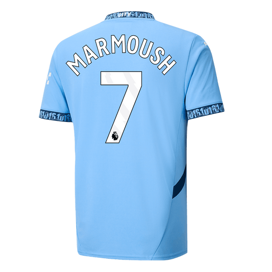 MARMOUSH #7 Manchester City Home  Soccer Jersey 2024/25 footmaillots.fr