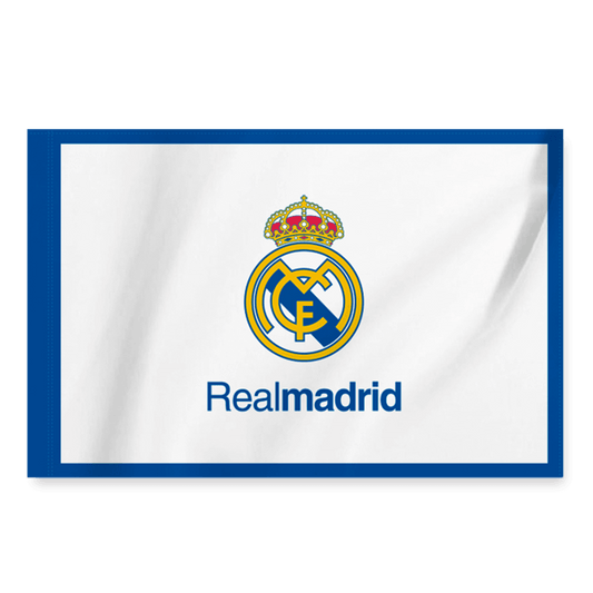 Real Madrid Team Flag White footmaillots.fr