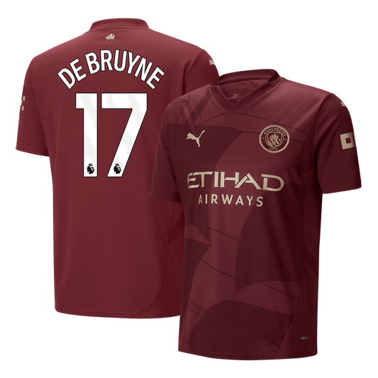 DE BRUYNE #17 Manchester City Third Away  Soccer Jersey 2024/25 footmaillots.fr