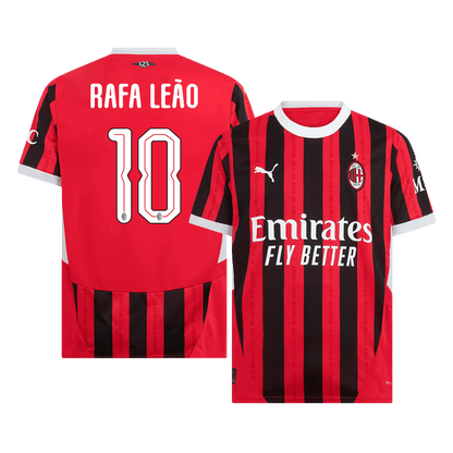 RAFA LE?O #10 AC Milan Home  Soccer Jersey 2024/25 - UCL footmaillots.fr