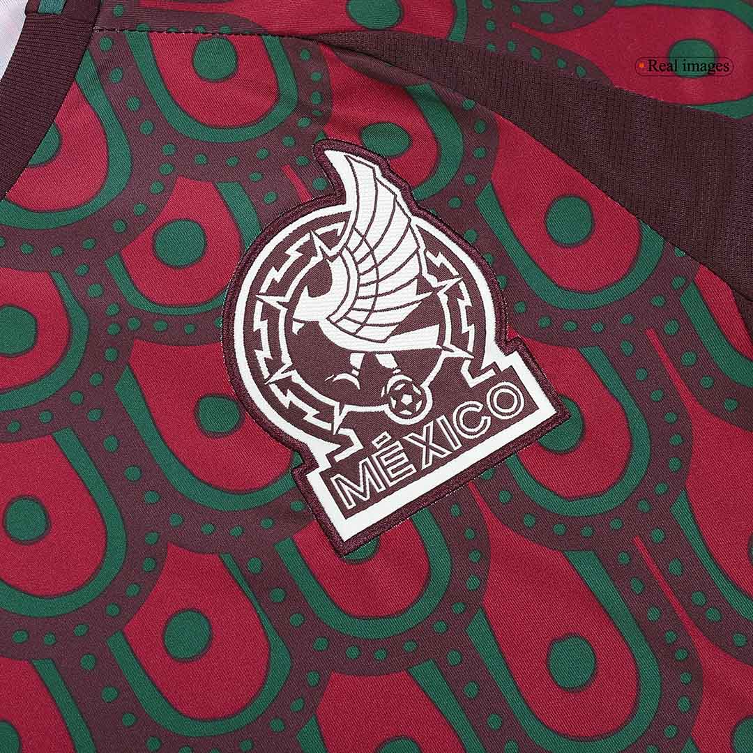 Men's Mexico Home Long Sleeve Soccer Jersey Copa América 2024 footmaillots.fr
