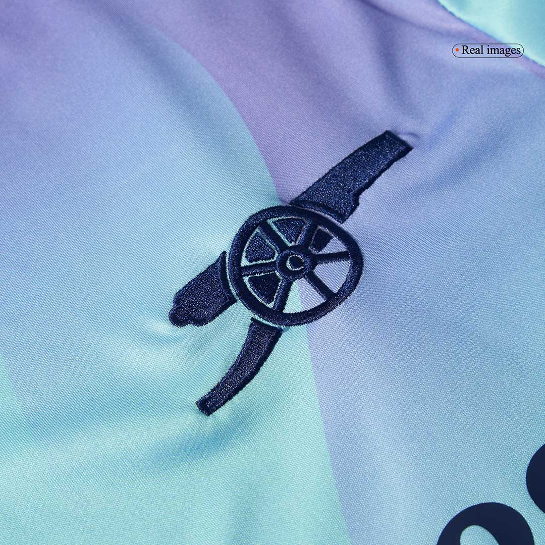 Arsenal Third Away Long Sleeve  Soccer Jersey 2024/25 footmaillots.fr