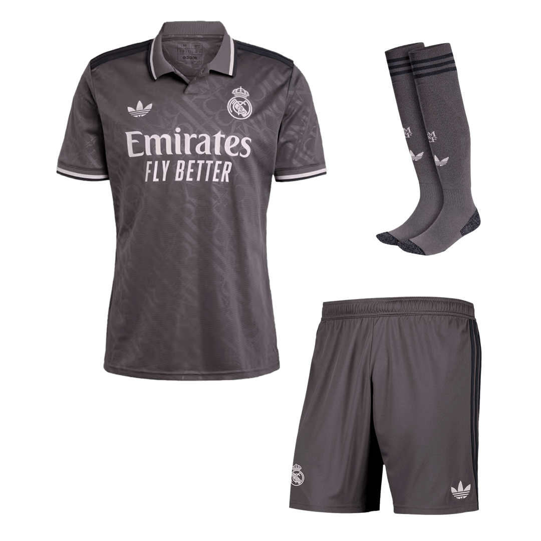 Real Madrid Third Away  Soccer Jersey Kit(Jersey+Shorts+Socks) 2024/25 footmaillots.fr
