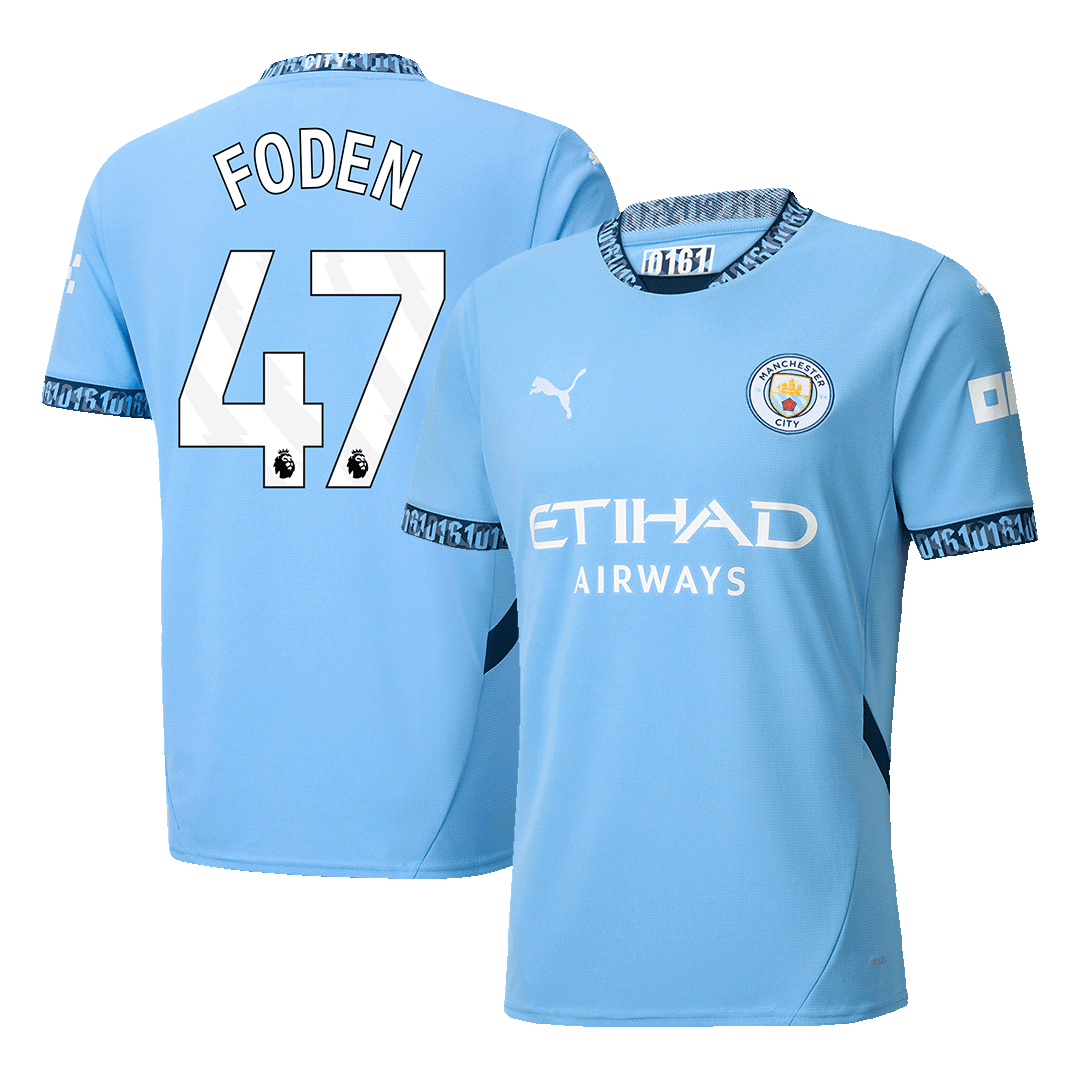 FODEN #47 Manchester City Home  Soccer Jersey 2024/25 footmaillots.fr