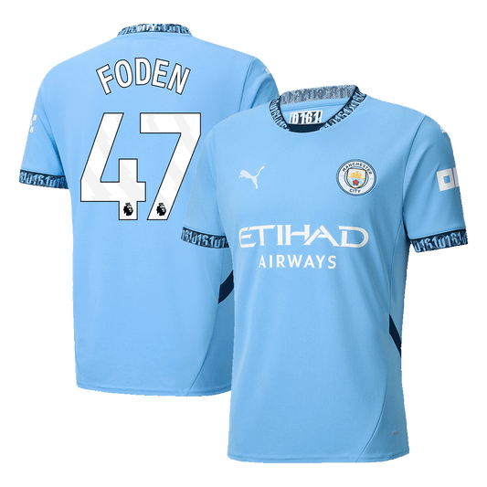 FODEN #47 Manchester City Home  Soccer Jersey 2024/25 footmaillots.fr