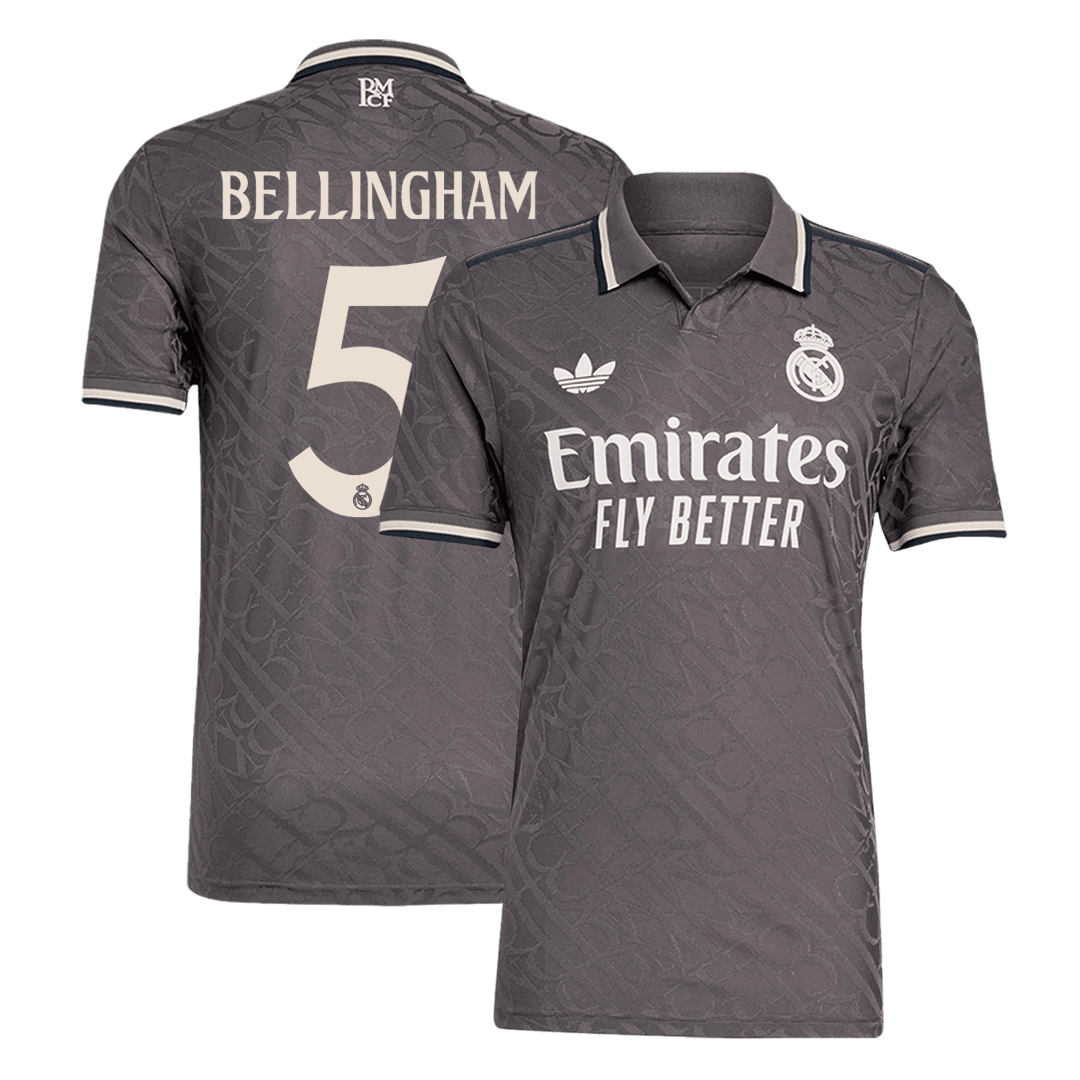 Player Version BELLINGHAM #5 Real Madrid Third Away  Soccer Jersey 2024/25 footmaillots.fr