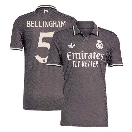 Player Version BELLINGHAM #5 Real Madrid Third Away  Soccer Jersey 2024/25 footmaillots.fr