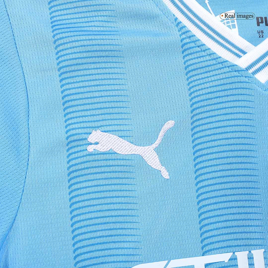 Kid's Manchester City Home  Soccer Jersey Kit(Jersey+Shorts) 2023/24 footmaillots.fr