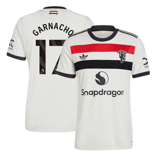 GARNACHO #17 Manchester United Third Away  Soccer Jersey 2024/25 footmaillots.fr