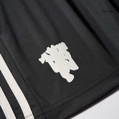 Kid's Manchester United Third Away  Soccer Jersey Kit(Jersey+Shorts+Socks) 2024/25 footmaillots.fr