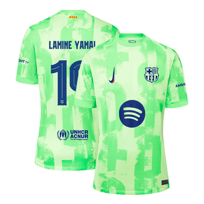 LAMINE YAMAL #19 Barcelona Third Away  Soccer Jersey 2024/255 - UCL?Spotify Logo Without Text? footmaillots.fr