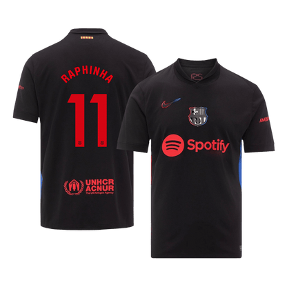RAPHINHA #11 Barcelona Away  Soccer Jersey 2024/25 footmaillots.fr