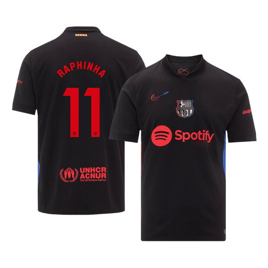 RAPHINHA #11 Barcelona Away  Soccer Jersey 2024/25 footmaillots.fr