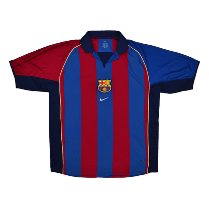 Retro 2001/02 Barcelona Home  Soccer Jersey footmaillots.fr