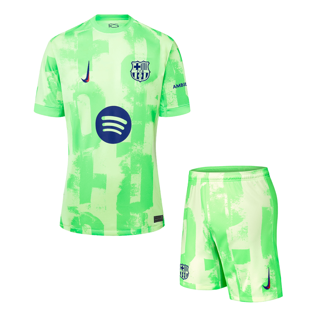 Barcelona Third Away  Soccer Jersey Kit(Jersey+Shorts) 2024/25 - (Spotify Logo Without Text) footmaillots.fr