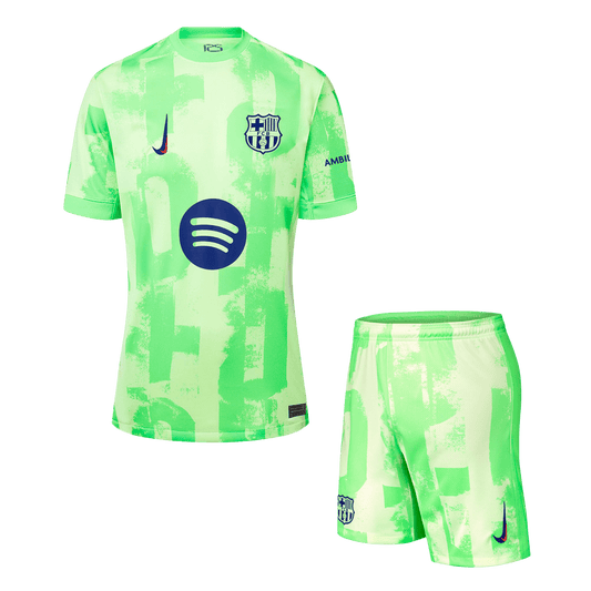 Barcelona Third Away  Soccer Jersey Kit(Jersey+Shorts) 2024/25 - (Spotify Logo Without Text) footmaillots.fr