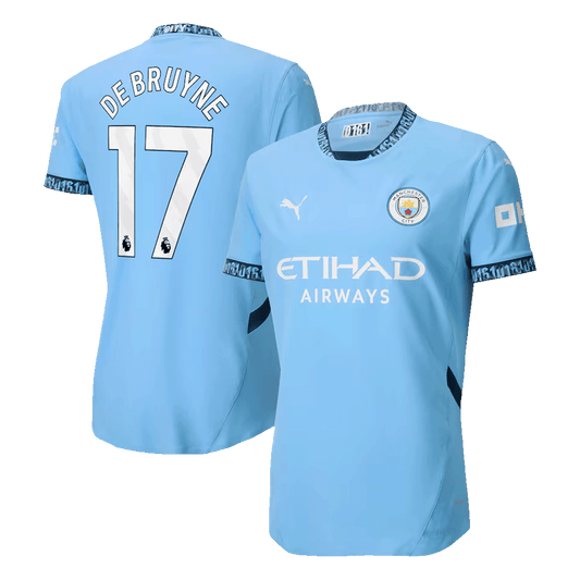 Player Version DE BRUYNE #17 Manchester City Home  Soccer Jersey 2024/25 footmaillots.fr