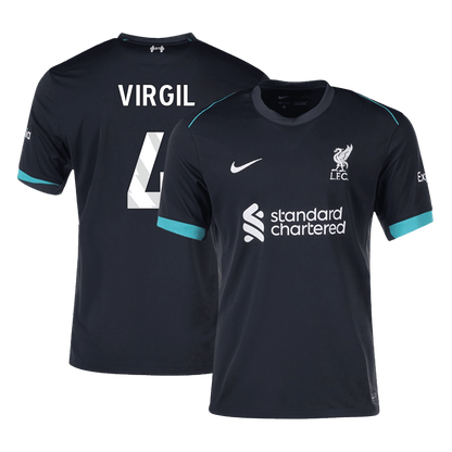 VIRGIL #4 Liverpool Away  Soccer Jersey 2024/25 footmaillots.fr