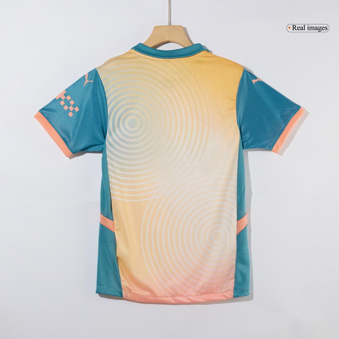 Player Version RODRIGO #16 Manchester City Fourth Away  Soccer Jersey 2024/25- Definitely City (UCL) footmaillots.fr