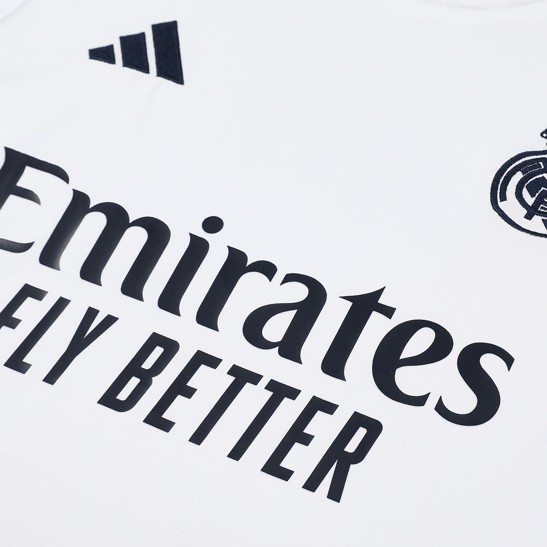 Real Madrid Pre-Match  Soccer Jersey Vest Kit(Jersey+Shorts) 2024/25 footmaillots.fr