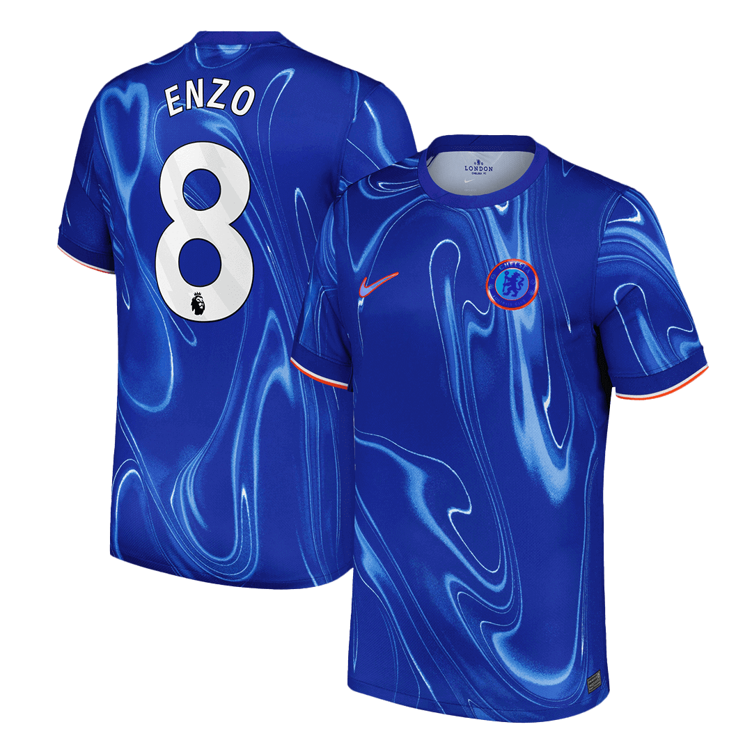 ENZO #8 Chelsea Home  Soccer Jersey 2024/25 footmaillots.fr