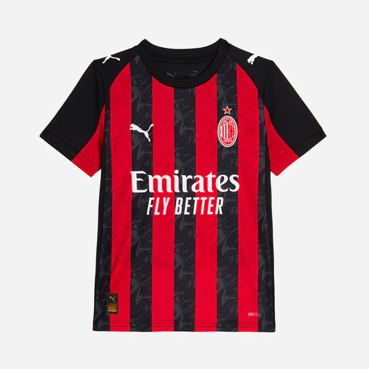 Maillot de football domicile AC Milan pour enfant (maillot et short) 2025/26