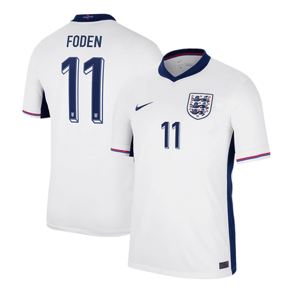 FODEN #11 England Home  Soccer Jersey Euro 2024 footmaillots.fr