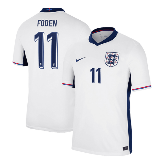 FODEN #11 England Home  Soccer Jersey Euro 2024 footmaillots.fr