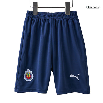 Kid's Chivas Home  Soccer Jersey Kit(Jersey+Shorts) 2024/25 footmaillots.fr