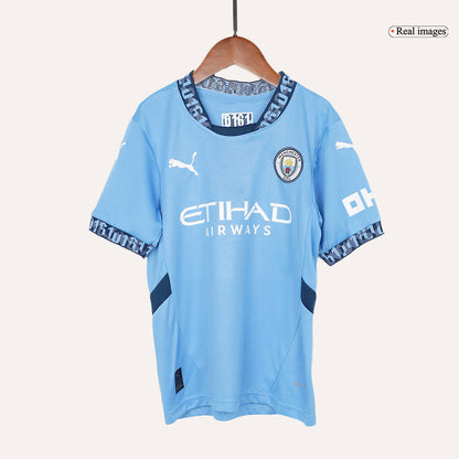 Kid's Manchester City Home  Soccer Jersey Kit(Jersey+Shorts) 2024/25 footmaillots.fr