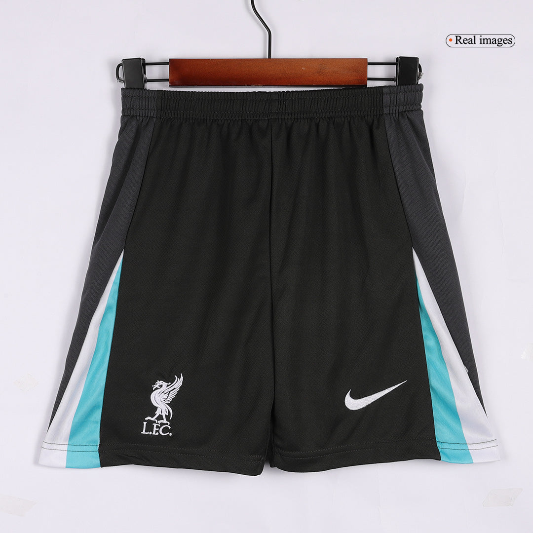 Kid's Liverpool Away  Soccer Jersey Kit(Jersey+Shorts+Socks) 2024/25 footmaillots.fr