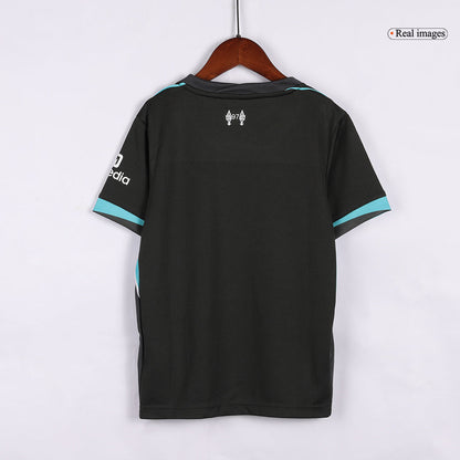 Kid's Liverpool Away  Soccer Jersey Kit(Jersey+Shorts+Socks) 2024/25 footmaillots.fr