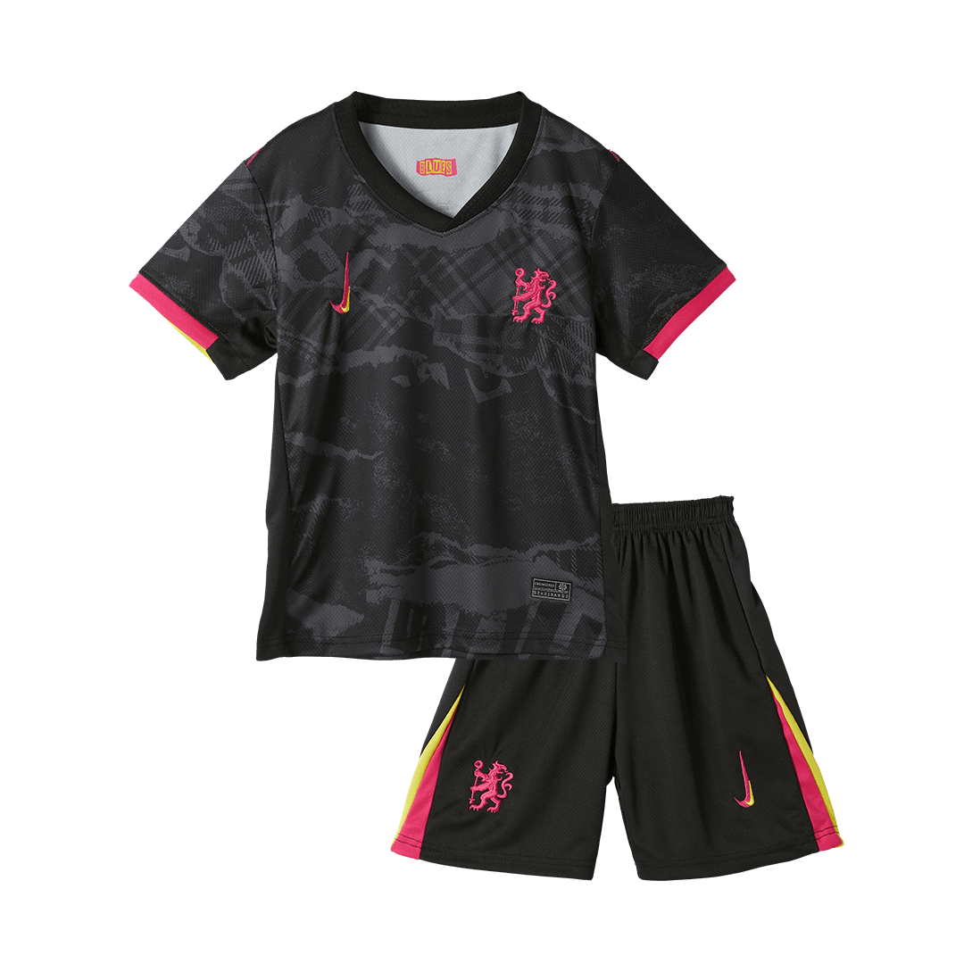 Kid's Chelsea Third Away  Soccer Jersey Kit(Jersey+Shorts) 2024/25 footmaillots.fr