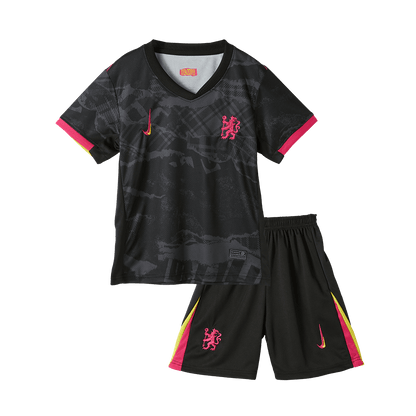 Kid's Chelsea Third Away  Soccer Jersey Kit(Jersey+Shorts) 2024/25 footmaillots.fr