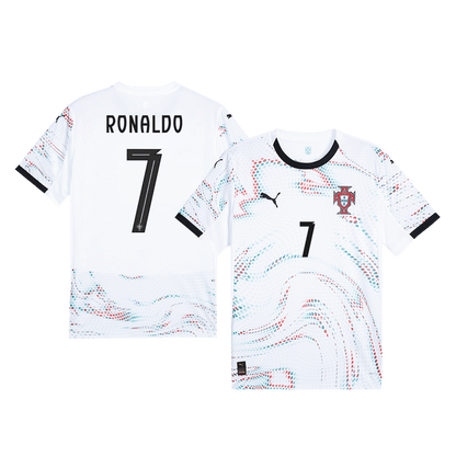 RONALDO #7 Portugal Away  Soccer Jersey 2025 footmaillots.fr