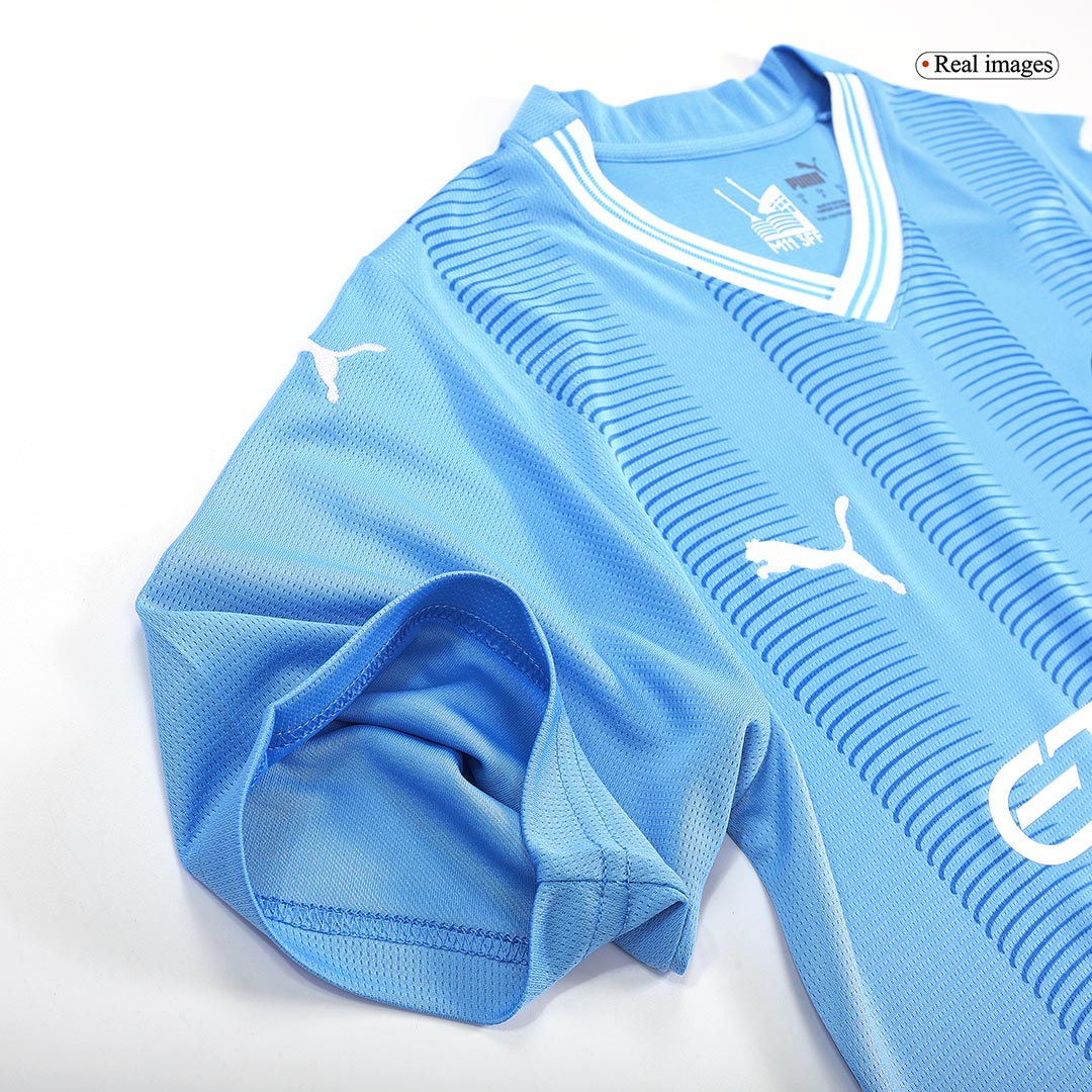 J.ALVAREZ #19 Manchester City Home  Soccer Jersey 2023/24 footmaillots.fr