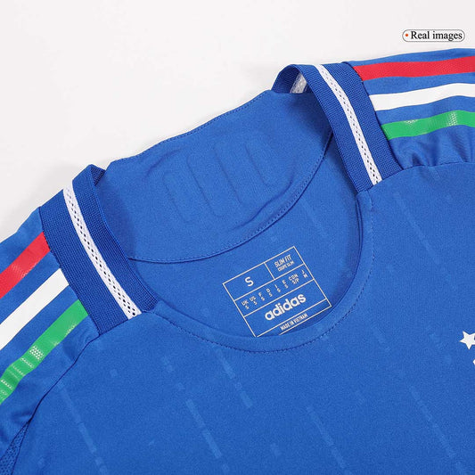 Player Version CHIESA #14 Italy Home  Soccer Jersey Euro 2024 footmaillots.fr