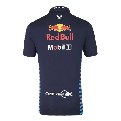 Red Bull F1 Racing Team Polo 2024 - Navy Plus Size(3XL-5XL) footmaillots.fr