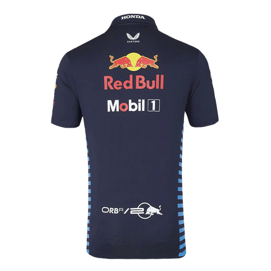 Red Bull F1 Racing Team Polo 2024 - Navy Plus Size(3XL-5XL) footmaillots.fr