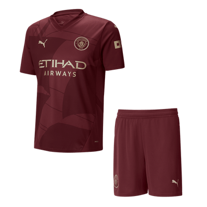 Manchester City Third Away  Soccer Jersey Kit(Jersey+Shorts) 2024/25 footmaillots.fr