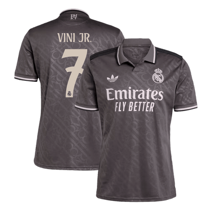 VINI JR. #7 Real Madrid Third Away  Soccer Jersey 2024/25 footmaillots.fr