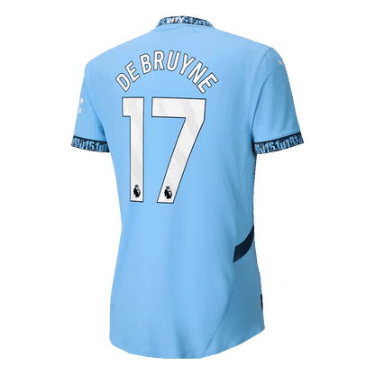 Player Version DE BRUYNE #17 Manchester City Home  Soccer Jersey 2024/25 footmaillots.fr